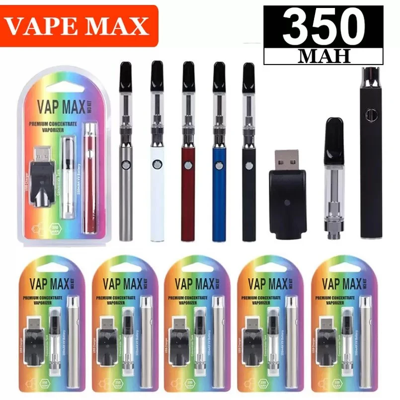 بطارية Vap Max عالية الجودة 510 (بطارية VV 350 مللي أمبير/ساعة، خرطوشة TH205، شاحن USB)