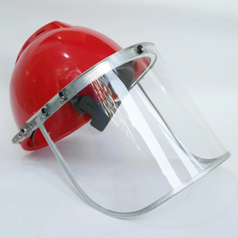 Personal/Factory Use Protective Safety Helmet Face Shield with Visor