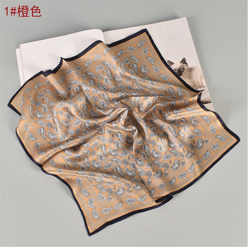 100 % soie Hot Sale petite écharpe Euramerican Paisley womens gift