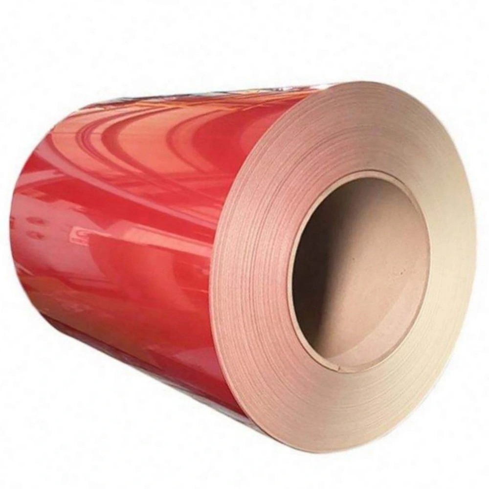 Ral Color PPGL PE SMP PVDF Metal Building Material Color Coated Coils Bright Matt High Light Surface Filming Dx52D PPGI Z40 Prepainted Galvanized Steel Coil