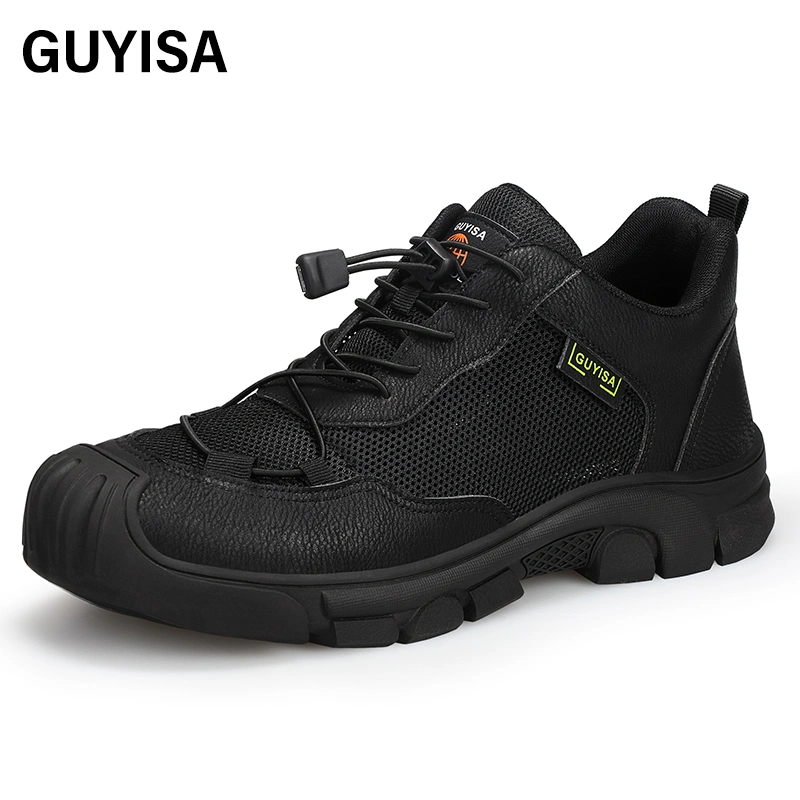 Популярный Guyisa европейскому стандарту CE Дышащий обувь и дышащий промышленных строительных работ обувь Non-Slip