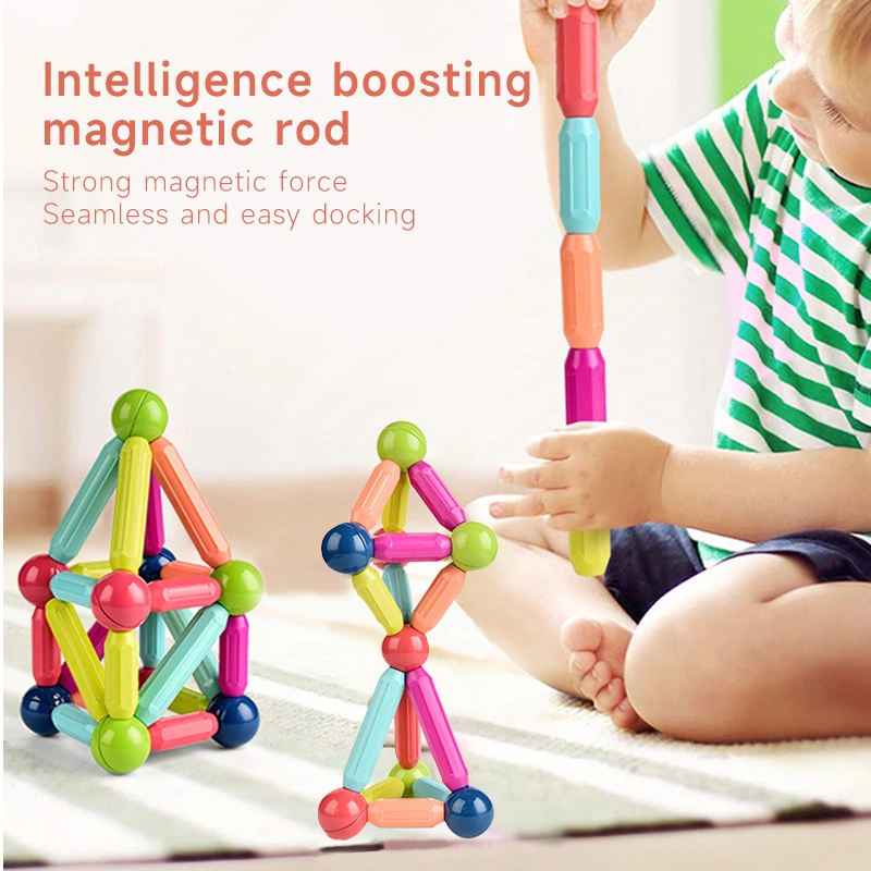 Multi DIY Construction Creative Shapes Brain Developmental Kid Magnet Toys Blocks Child 3D Puzzle Magnetic Sticks and Balls Toys