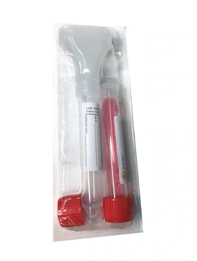 50ml Cup V Shape Saliva Blood Test Saliva, Cheap Price Saliva Collection Kit, Biodegradable Saliva Sampling Tube with Funnel