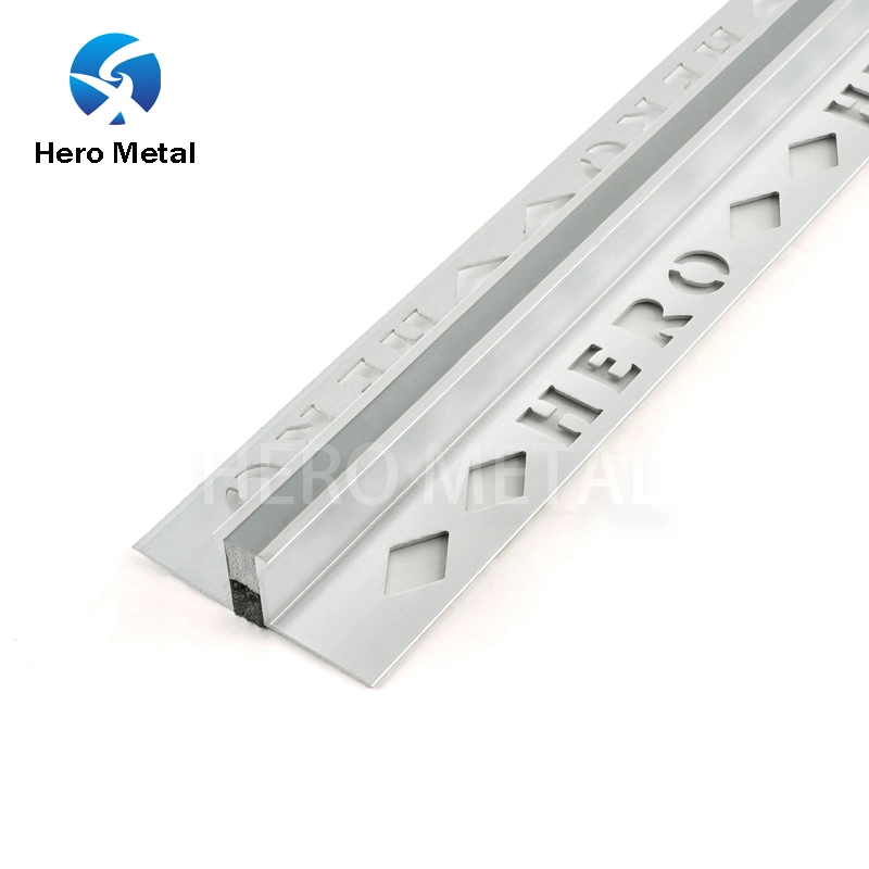 Aluminum Ceramic 2.4m Bright Silver Joint Concrete Slab Movement Joints in Blockwork Expansion Carpet Strip Trim