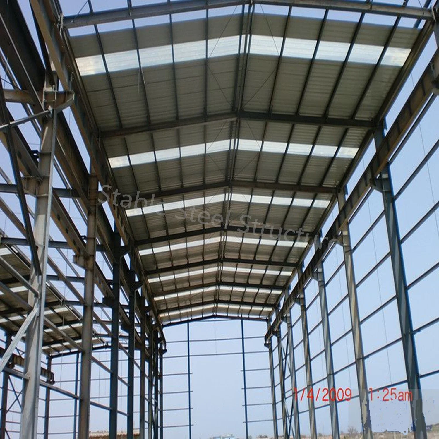 Portal Frame Light Prefabricated Factory Steel Structure Construction Metal Storage Shed Building