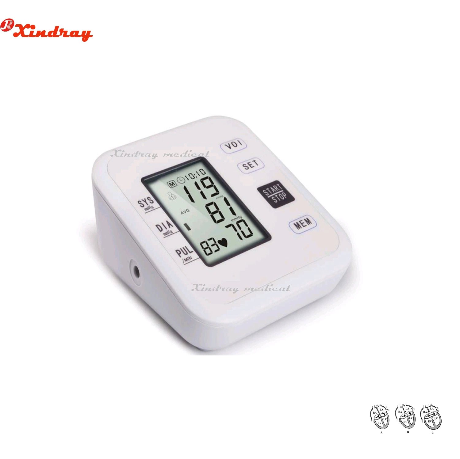 Household Hospital Ambulatory Smart Heart Rate Sphygmomanometer Price Machine Cuff Digital Blood Pressure Meter