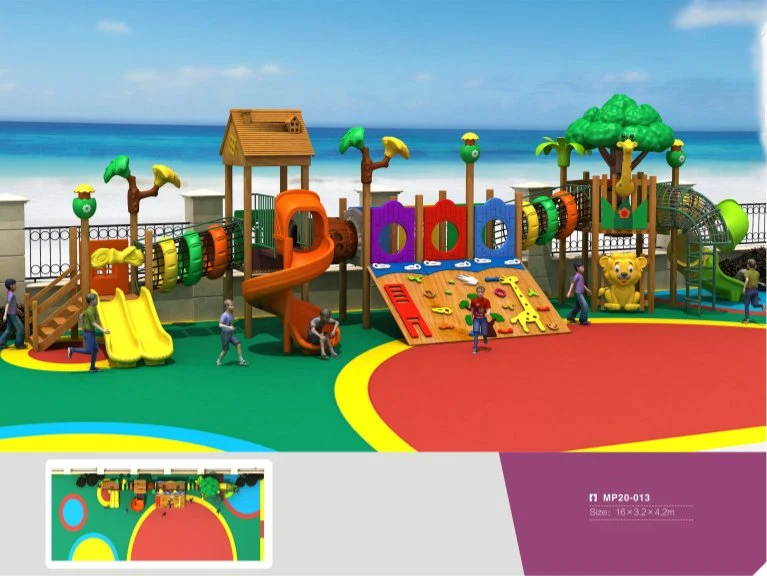 MP20-007 Wooden Playground Equipamento de diversão para crianças em madeira