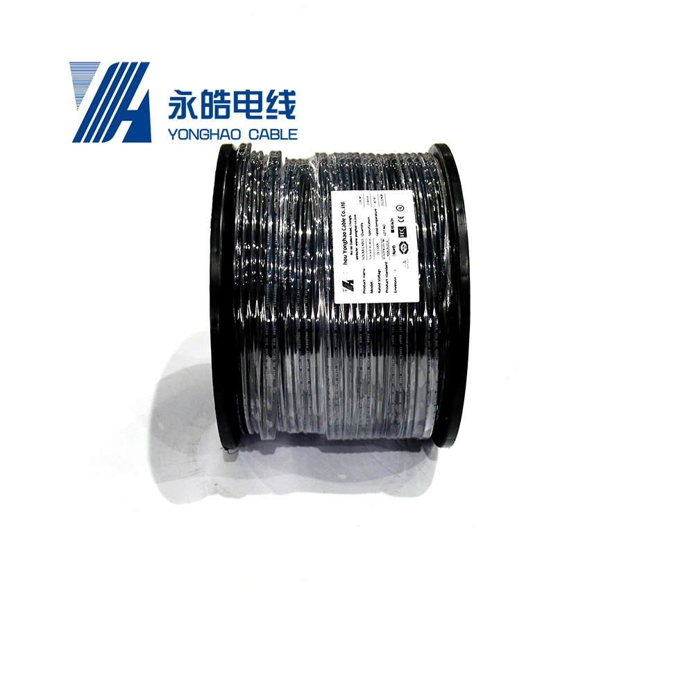 Quality Assurance Photovoltaic Tinned Copper Xlpo Insulation Jacket TUV Solar Electrical 4mm2 6mm2 Two Core Electric 4mm PV DC Solar Wire Cable