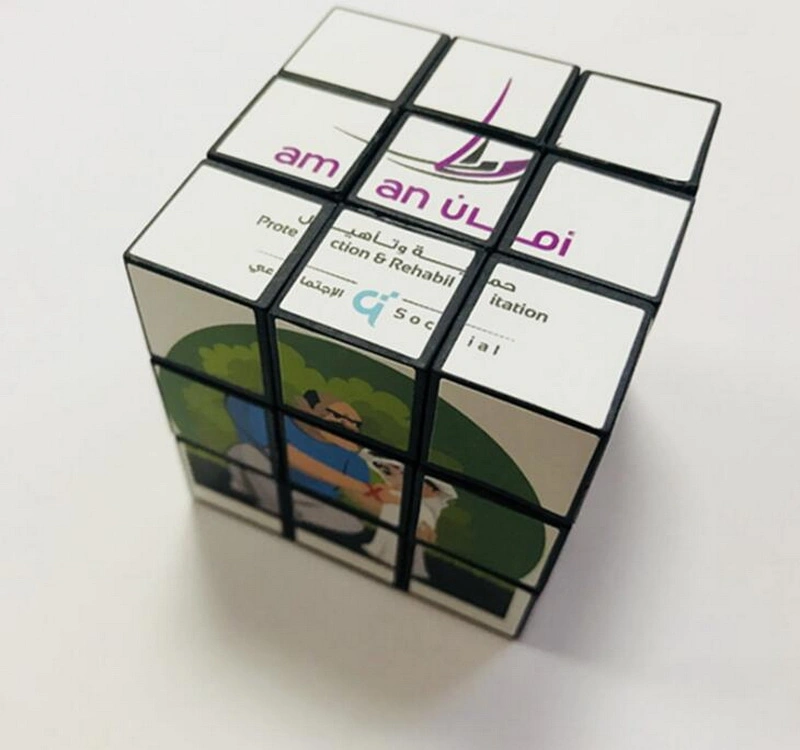 Custom Printing Promotional Toys Plastic Magic Puzzle Cube for Gift Toys