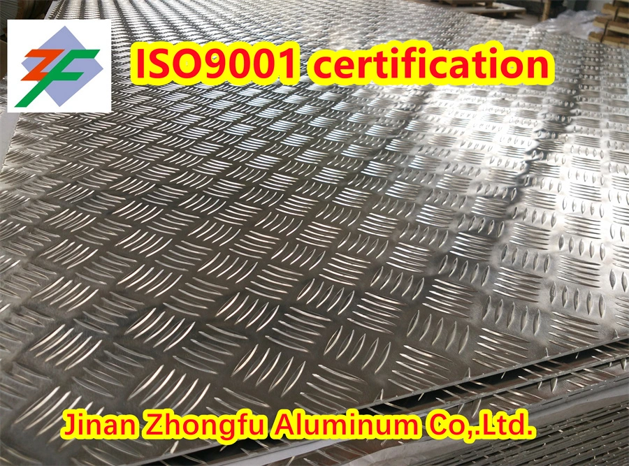 ASTM GB/T 1060 1050 1100 1200 1070 Stucco 3/5 Bars Aluminum Sheets/Plates with Customized Requirments for Anti-Slip Floor Decoration