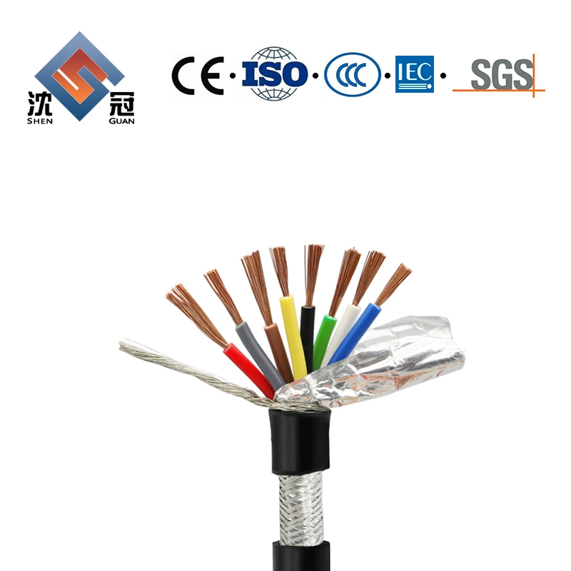Shenguan UL2464 PVC-Signalübertragung flexibler abgeschirmter Computerkabeldraht Flexibles Kontrollgebäude