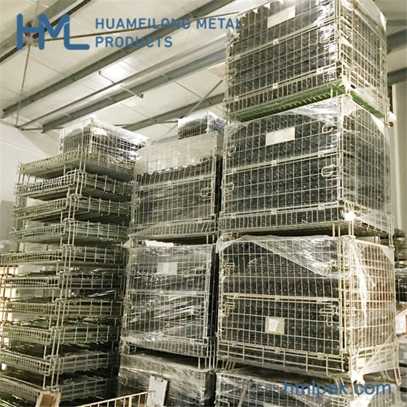 High quality/High cost performance  Stacking Forklift Wire Mesh Baskets for Wine Storage