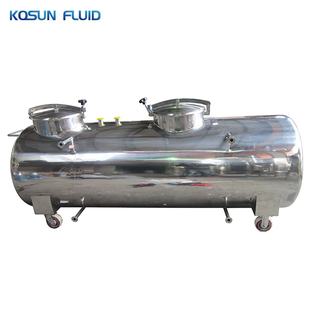 ASME Stainless Steel Insulated Large 200 500 1000 2000 3000 5000 Liter Gallons Hot Water Cooling Ice Chilling Water Reservoir Storage Pressure Tank Price