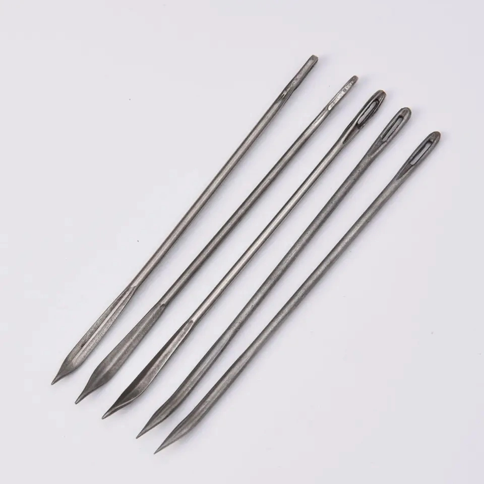 Home Sewing Machine Needles Ball Point Head Silver Steel Needles Sewing Machines Part