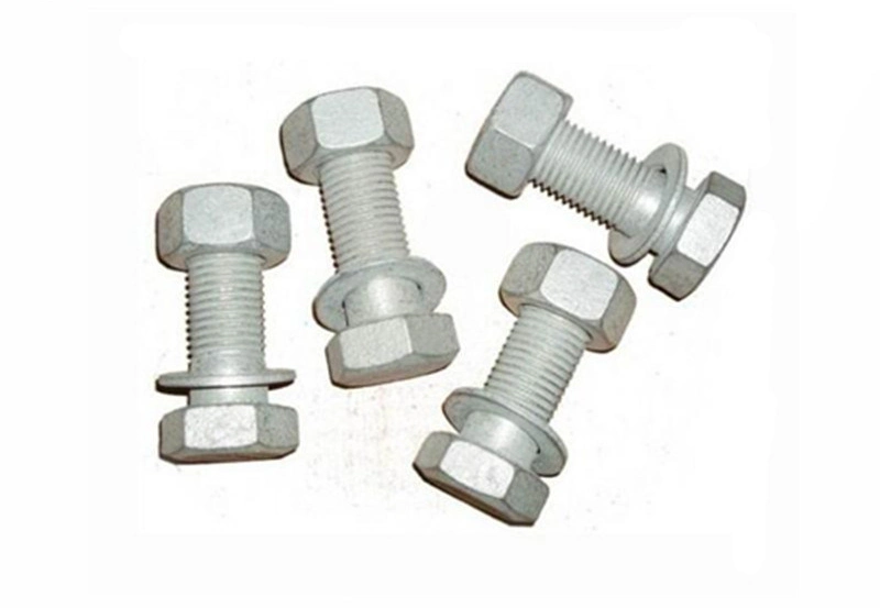 DIN 6914 ISO 7412 Heavy Hexagon Structural Bolts, Galvanized, HDG.