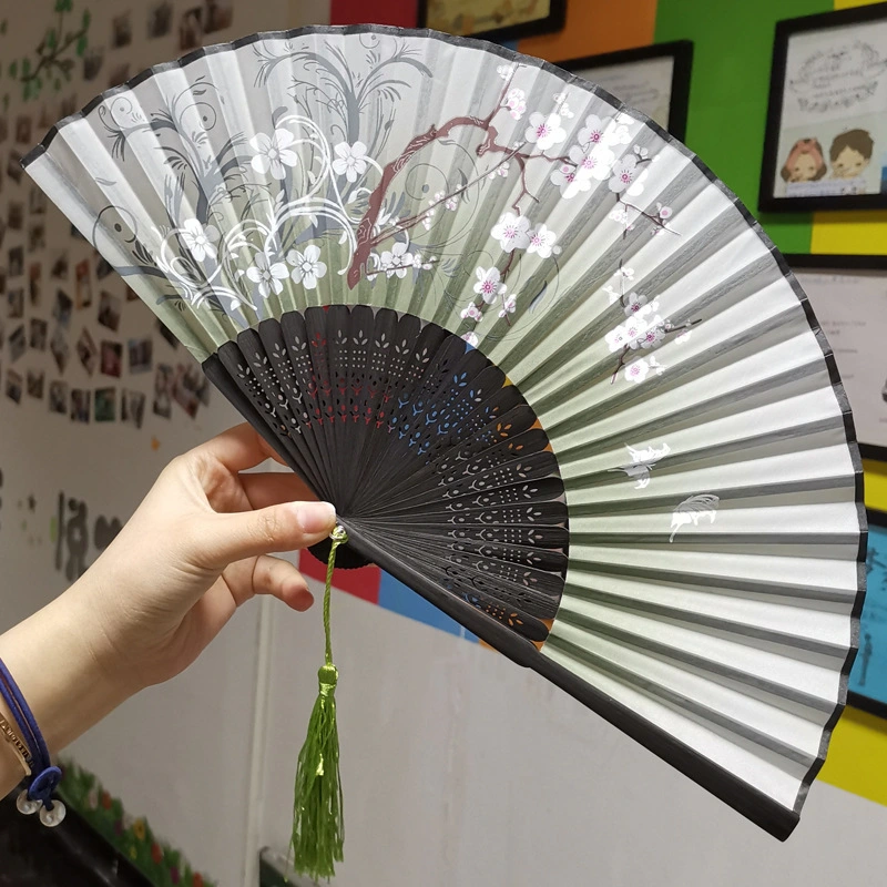 Custom Logo Chinesischen Bambus Faltbare Dekorative Hand Fans