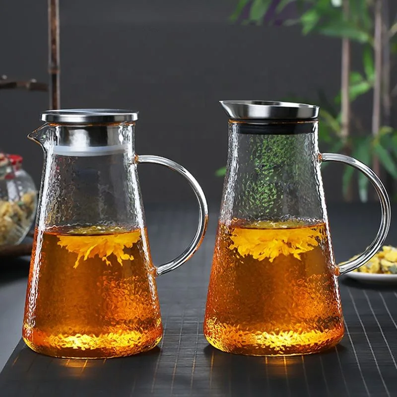 Wholesale/Supplier Hot Sale Heat Resistant Glass Pitcher Glass Cold Water Jug with Lid