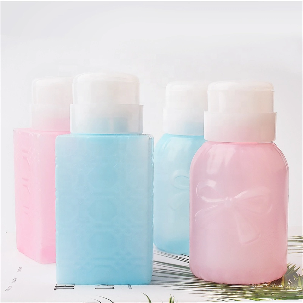 Beauty Care Plastic Nail Remover Dispenser Pump Custom Nail Pump Bottle