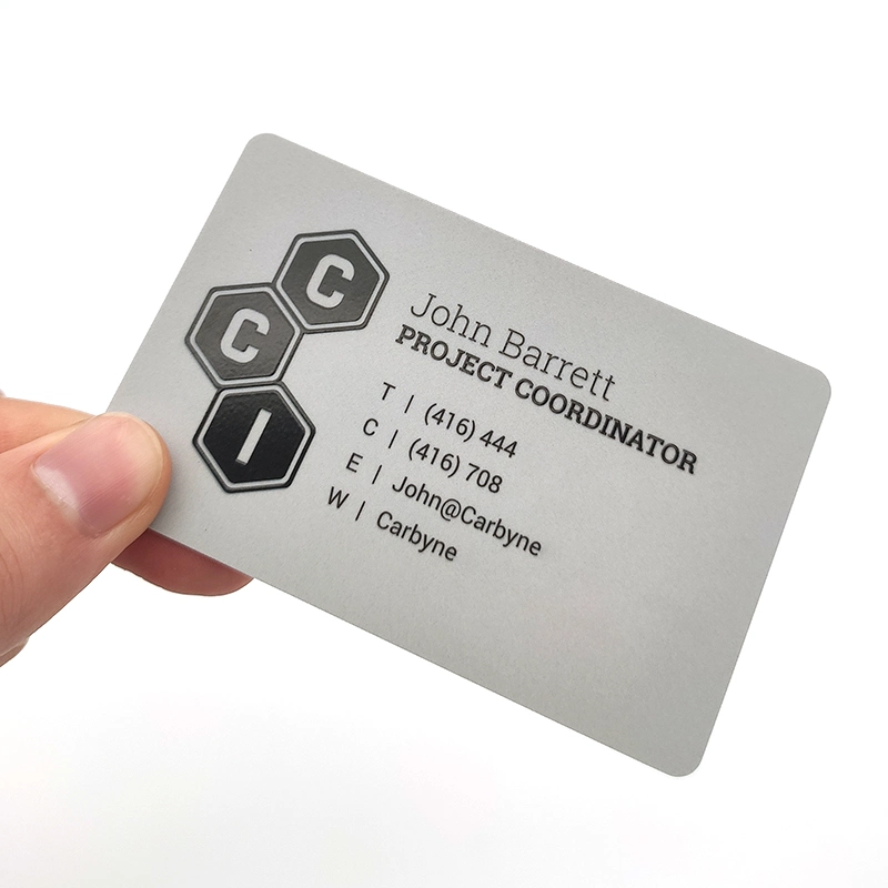 Programmable Membership PVC IC Contactless NFC Business Card with Plastic Coating