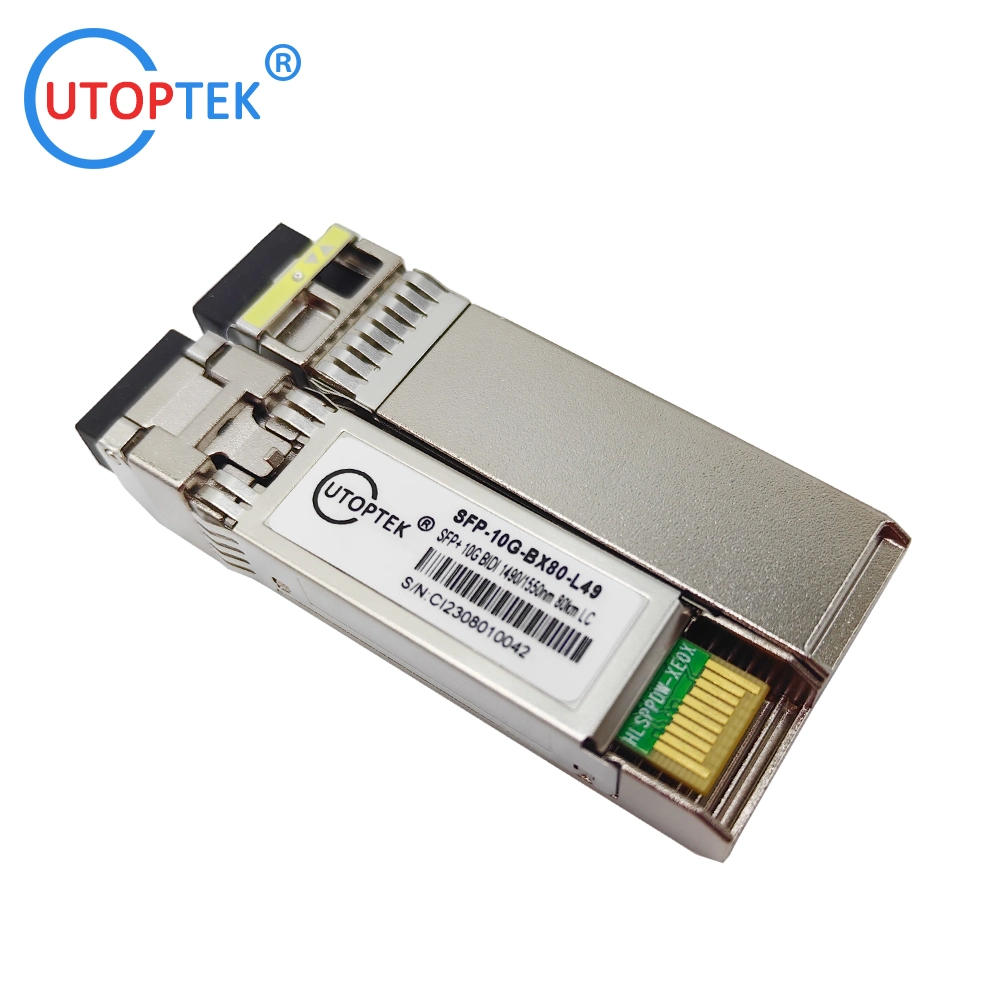 10g SFP Bidi 80km1490/1550 Gigabit Single Fiber 10g Transceiver 80km SFP+ Module