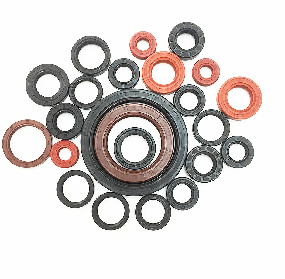 High-End  FKM NBR  SC TC Skeleton Oil Seal for Hydraulic Sealing Black  Brown  Red  double lip  slingle lip Rubber EPDM HNBR Neoprene Silicone oil seal