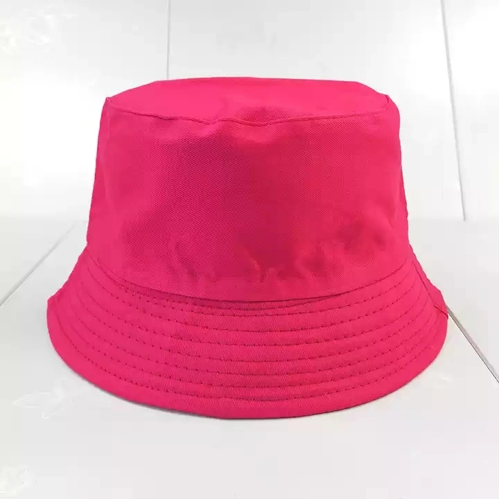 Low MOQ Baumwolle Fisherman hat Solid Color Kinder Erwachsene Sommer Beach Sun Visor Caps Bulk Unisex Blank Einfarbige Eimer Hüte