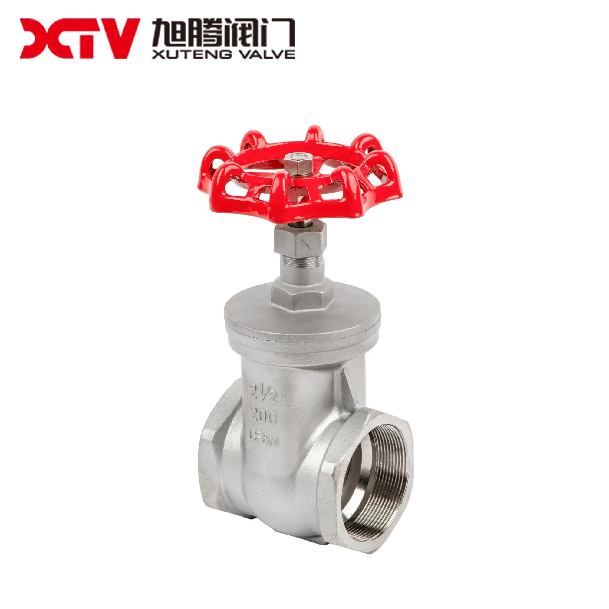 Cast Stainless Steelscrewed End Gate Valve, 200psi, Precision Casting, BSPT/Bsp/NPT