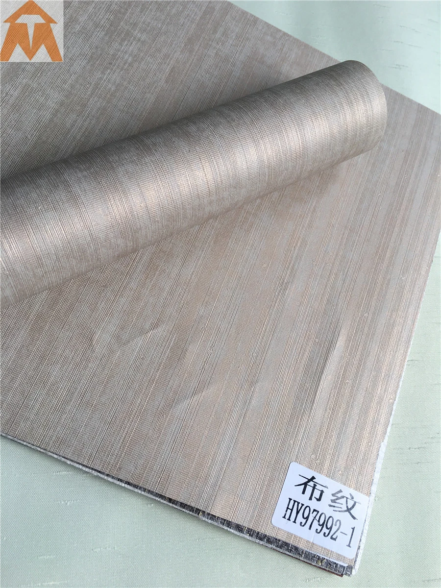 Fabric Design Decorative PVC Sheet for PS PVC MDF Film