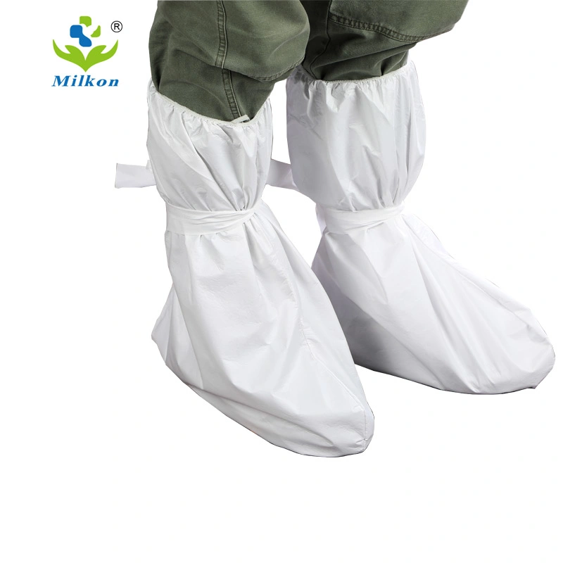 Adults Medical Staff Isolation Shoe Cover Surgical Plastic Boot Cover Disposable Footwear