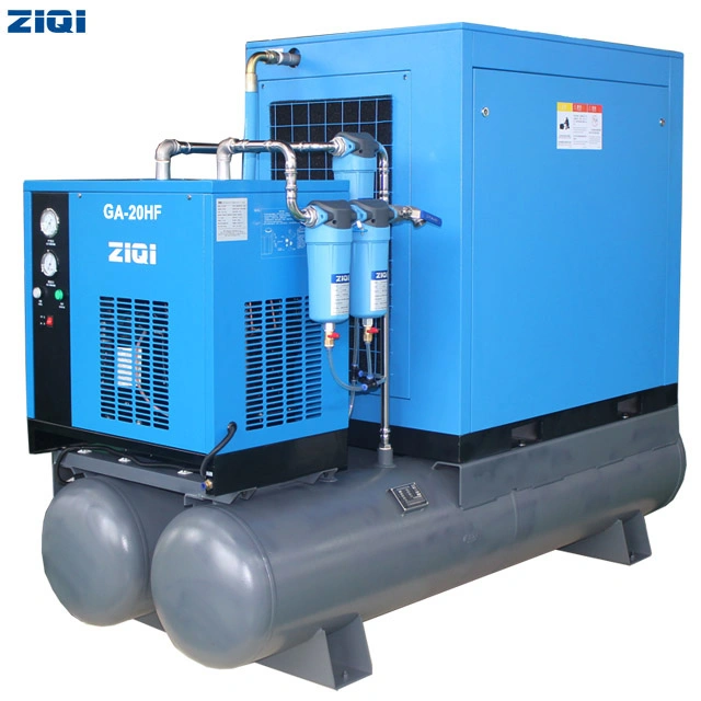 Single Stage High Effective Low Cost Star-Delta Starting Belt Driving Electric Type Stationary Combined Air Compressor Machine