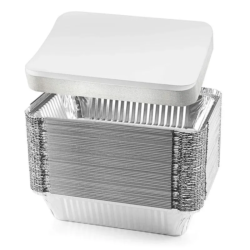 High quality/High cost performance  Take out Food Container Aluminium Foil with Clear Lid for Food Packing