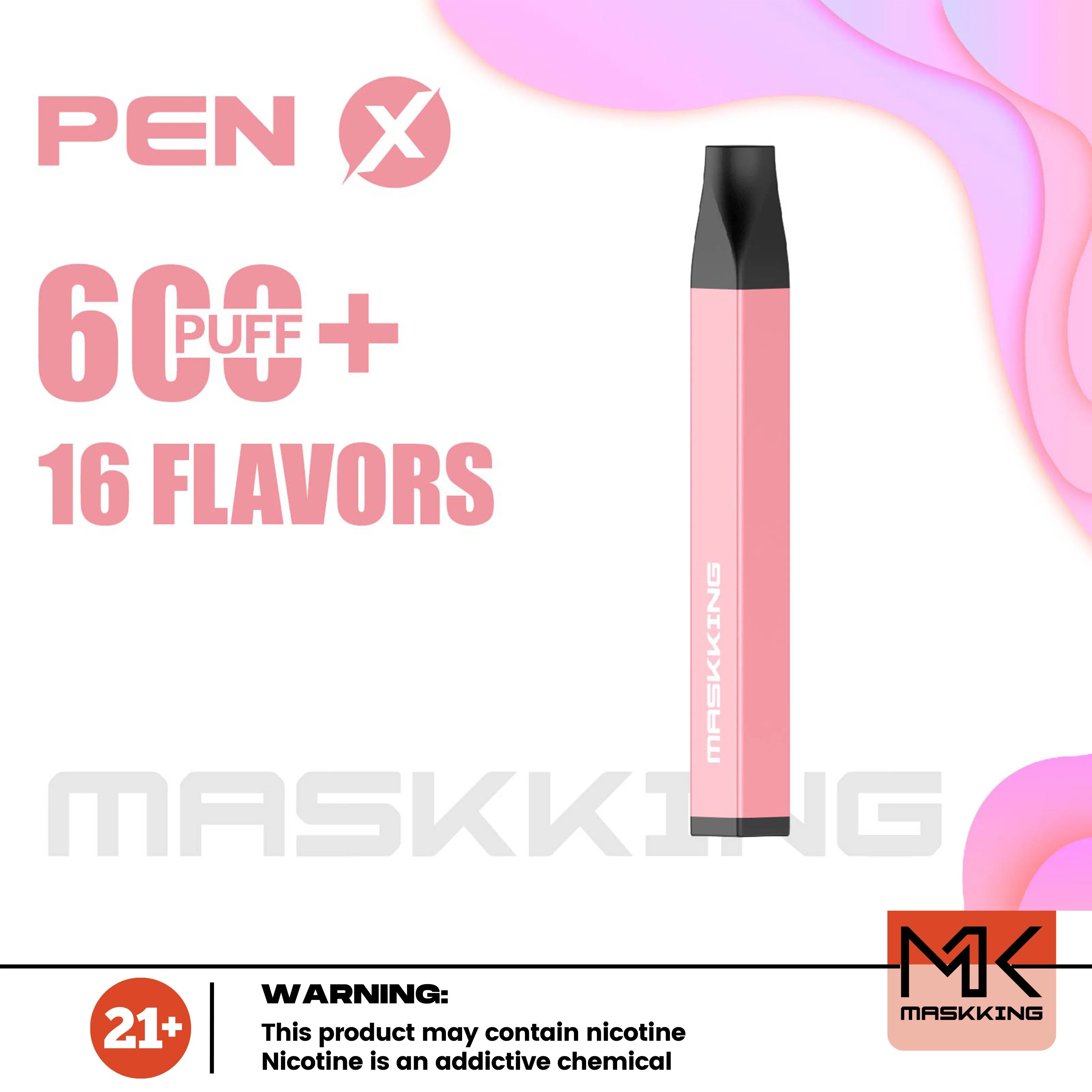 Maskking 2023 más reciente VAPE desechable Melatonina VAPE desechable VAPE 600 Puffs bolígrafo desechable recargable VAPE