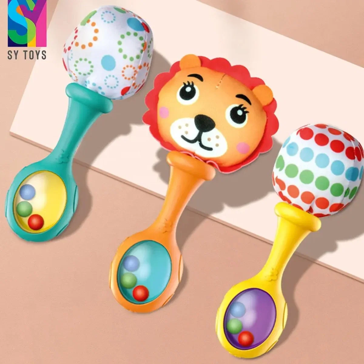 SY Newborn Toys Rattle Rock / набор из 2 Soft Музыкальные синие и оранжевые мягкие матрацы игрушечные инструменты для Дети Дети Детские 3+ месяцев