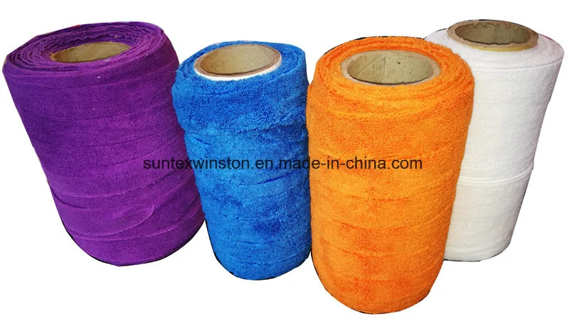 Various Colors of Microfiber Sliced Mop Cloths