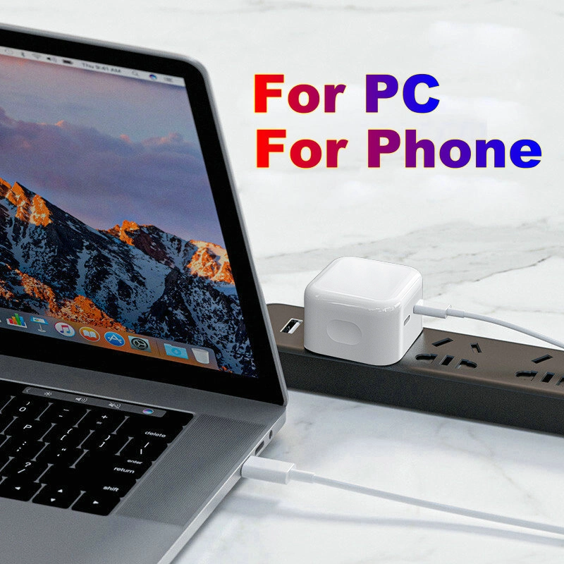 بالنسبة إلى iPhone 14 PRO 35W USB-C محوّل الطاقة UK EU شاحن USB من النوع C بمنفذ مزدوج للتوصيل بـ US Plug لـ iPhone 13 12 11