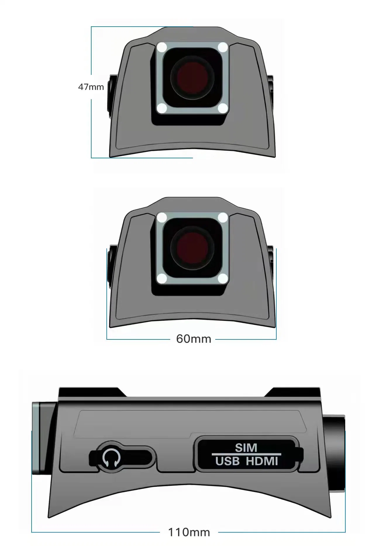 4G Dual-Recording Body Camera 3G/4G/WiFi Wireless Communication