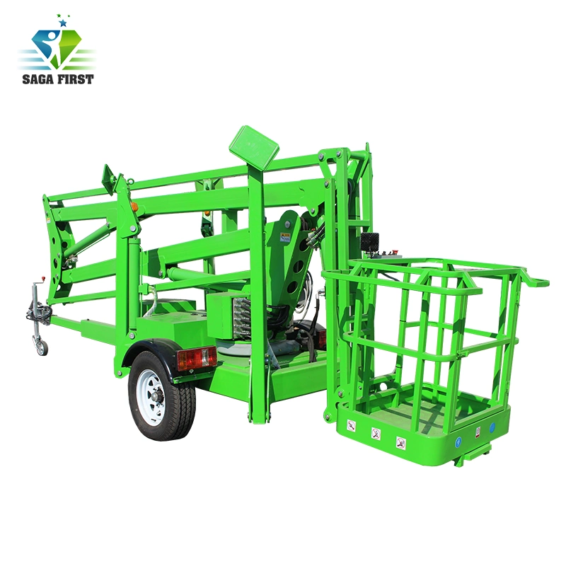 10-16m Aerial Work Platform Trailer Telescopic Articulated Spider Lift