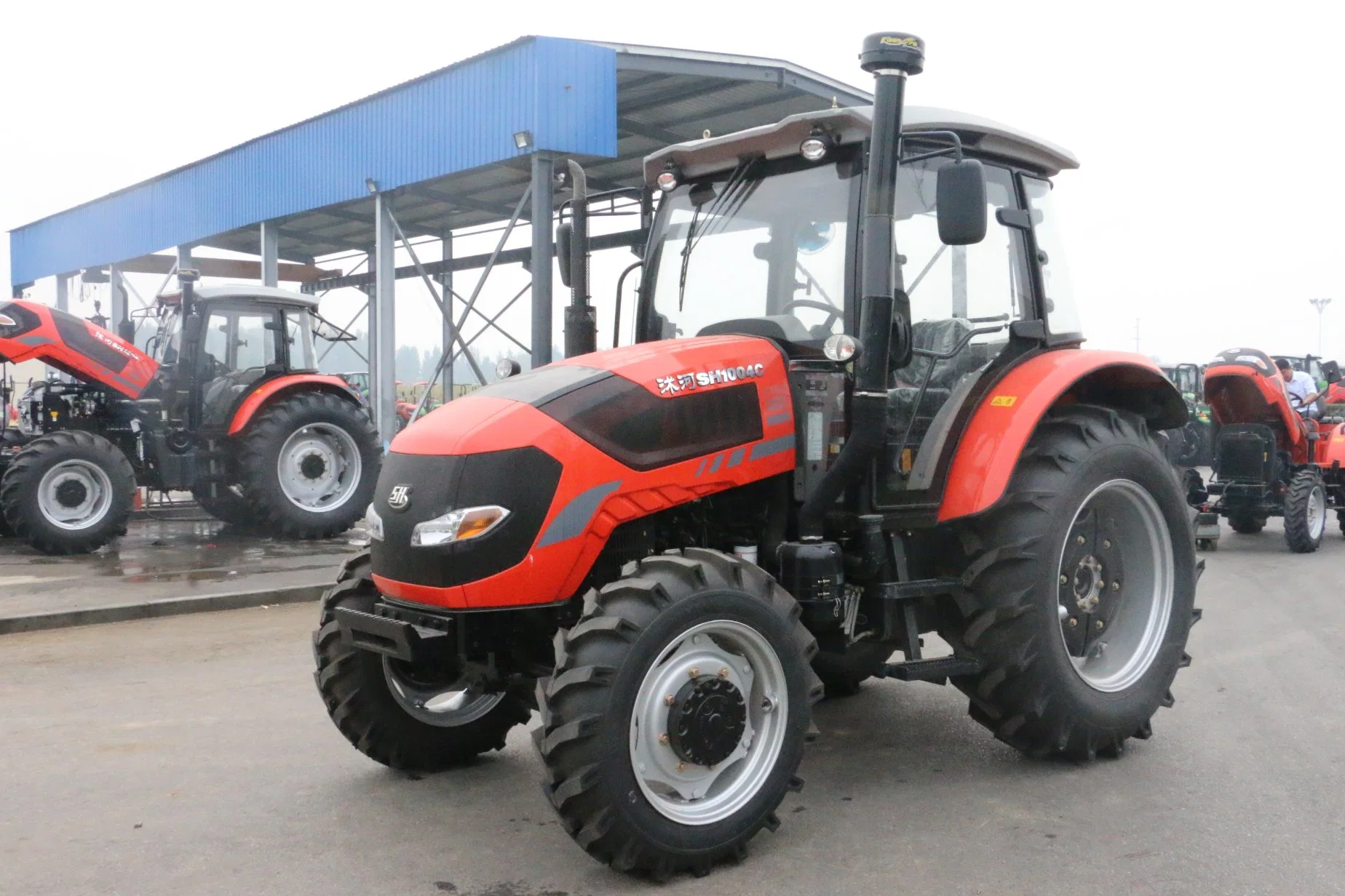 Caibn 90HP Manufacturer Supply High quality/High cost performance  Low Price Chinese Tractor Agricola for Farm Agriculture Machine 4WD Farmlead Brand Tractor by Deutz-Fahr