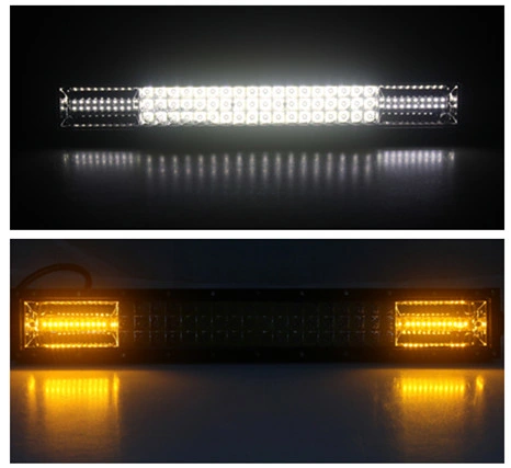 136W 20inch 8000lm dreireihige Strobe LED-Lichtleiste Seite Halterung und untere Halterung erhältlich off Road Jeep 4X4 LED Bar