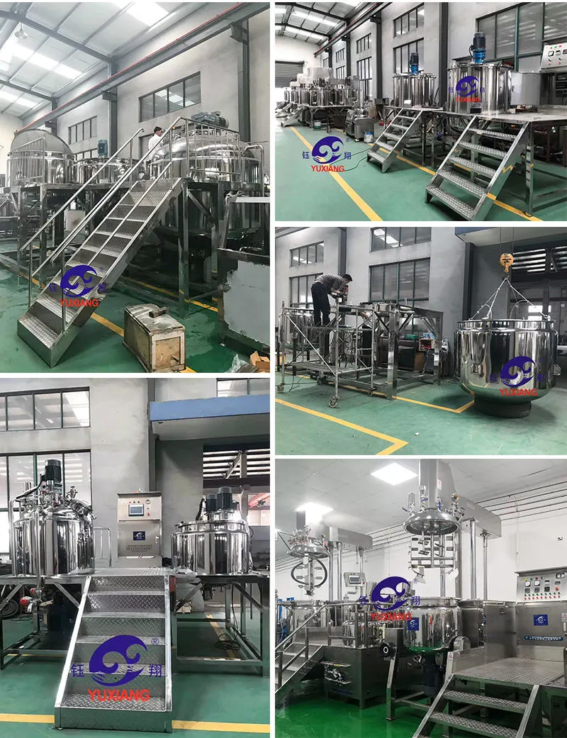 Tanque de mistura de equipamento de gel misturador líquido de 500 L Yuxiang Máquina de liquidificar sabão líquido Máquina de fazer tanque
