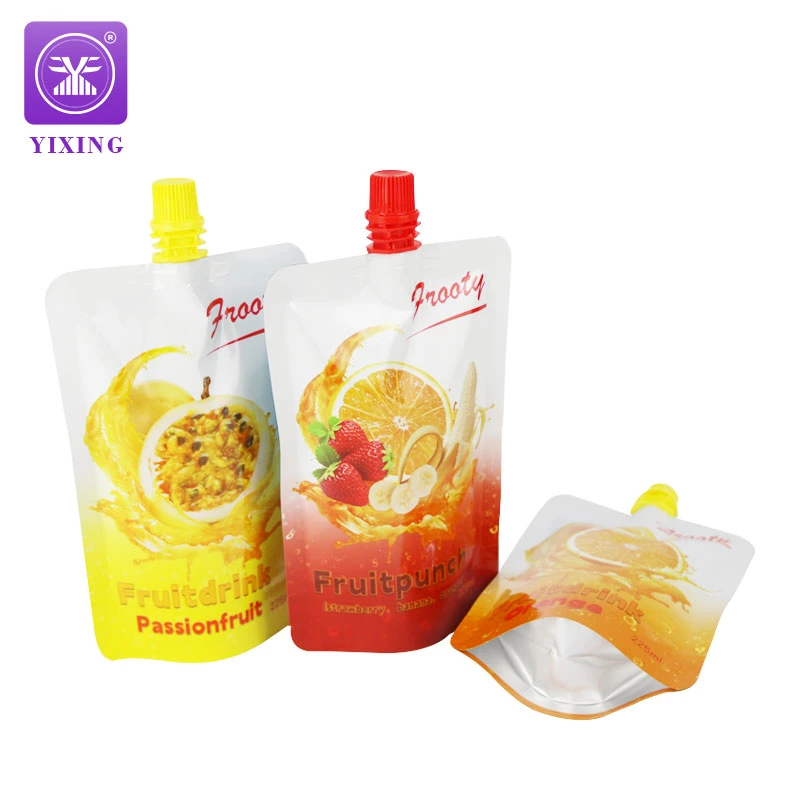 Custom Baby Spout Pouch Fruit Juice Bag Doypac Beverag Fruit Puree Sauce Food Plastic Packing Bag Jelly Aluminum Foil Retort Pouch Drink Bag