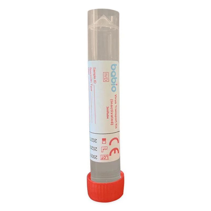 Disposable Medical Sampling Virus Collection PCR Swab Tubes with Nasal Swabs