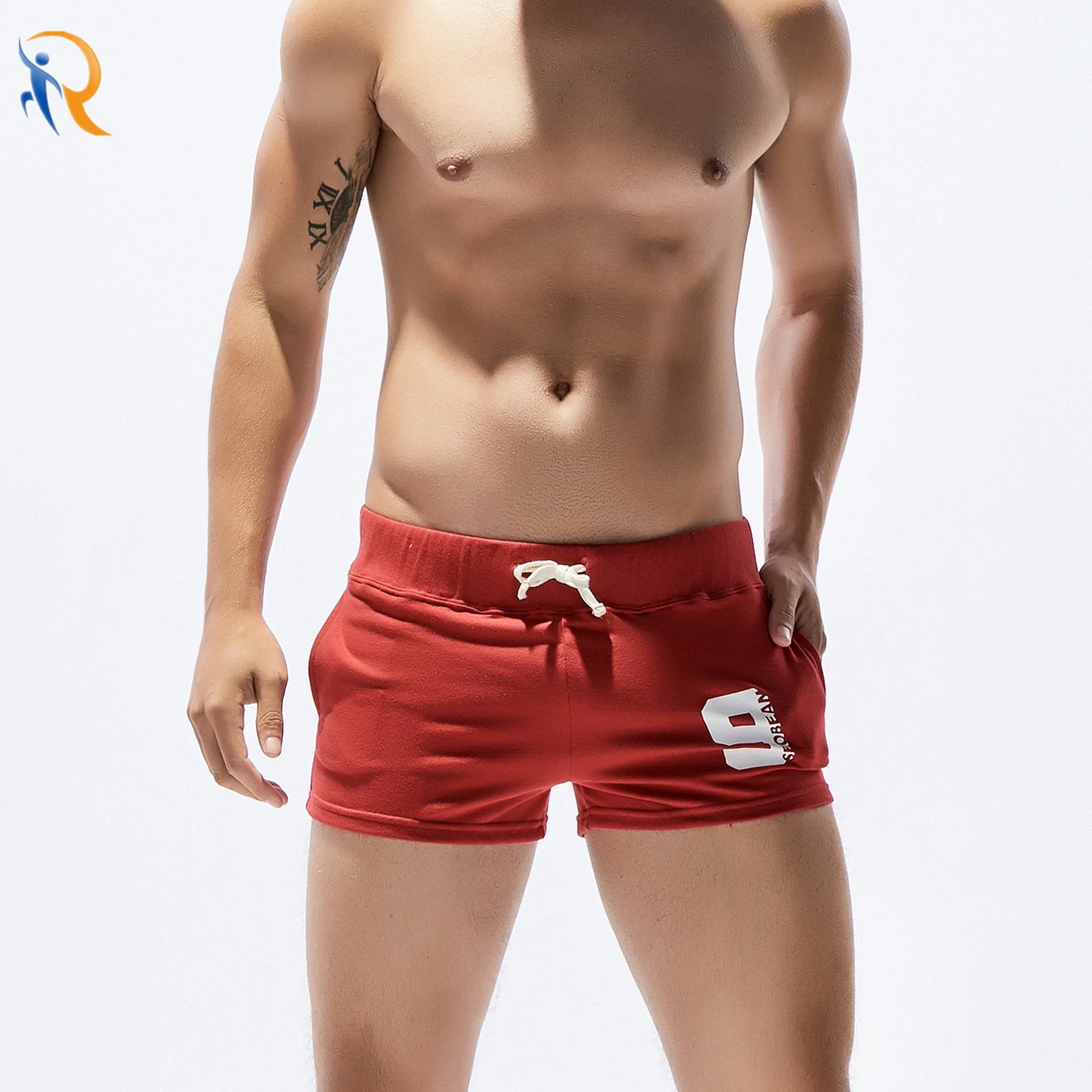 New Mens Custom Ptinting Logo Casual Shorts Summer Mens Home Sports Pants Solid Color Short Jkt-435