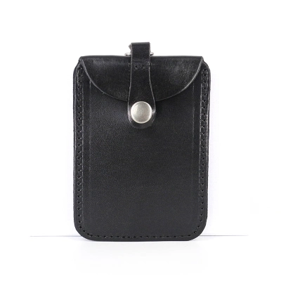 RFID Genuine Cow Leahter Hanging Credit Card Holder