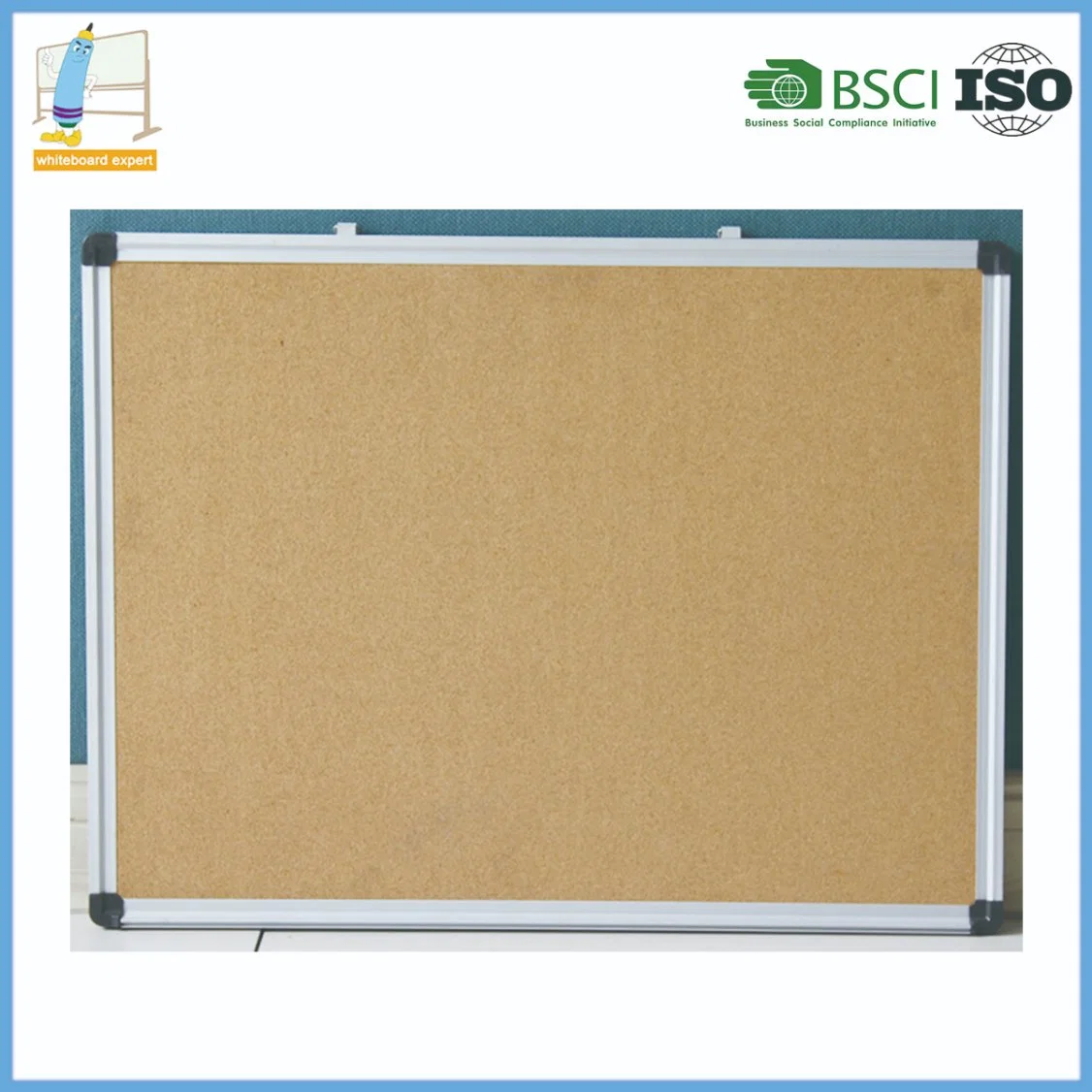 Sale Standard Sizes Aluminum Frame Cork Board and Fabric Bulletin Notice Board for Information Display