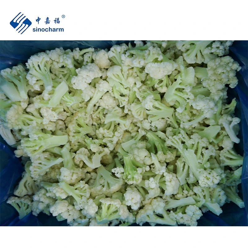 Sinoncharm Brc a Factory Wholesale/Supplier Price 1kg 4-6cm IQF Vegetables Frozen Cauliflower