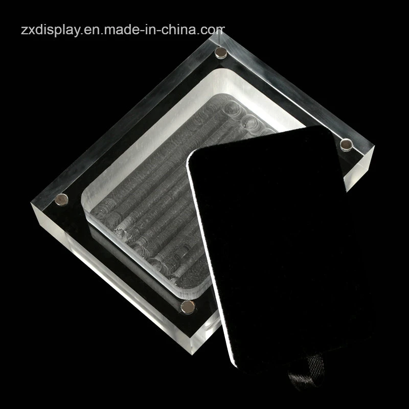 High Transparent Crystal Acrylic Bracelet Packaging Box Jewelry Displays