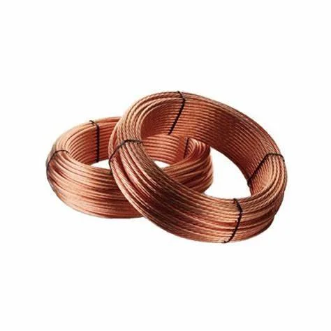 Bare and Thinned Flexible Earth Bonding Leads Copper Braid