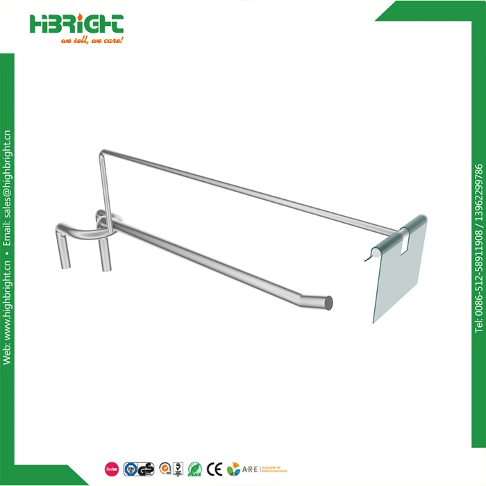 Supermarket Chormed Metal Loadbar Display Hook