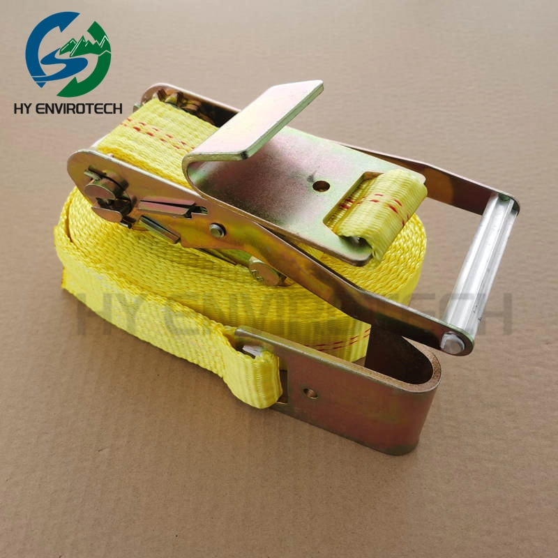 2"X 27" Ratchet Strap with Flat Hook USD on Roll off Dumpster From China Supplier